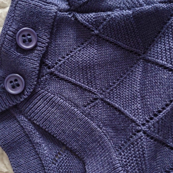 NWT ModCloth Size Medium Blue Short Sleeve Open Knit Top - Picture 12 of 14